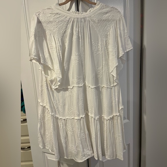 VICI Yolanda Cotton Eyelet Tiered Babydoll Dress - Picture 7 of 8